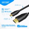 Kabel Micro HDMI Male To HDMI Male Mini HDMI to HDMI Cable Vention 1M