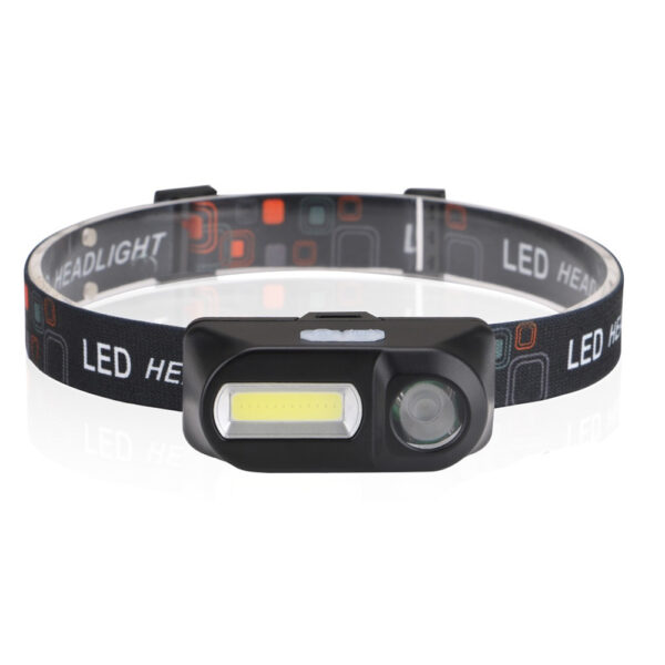 Senter Kepala Headlamp Flashlight Headlight LED 3 Modes COB KX-1804