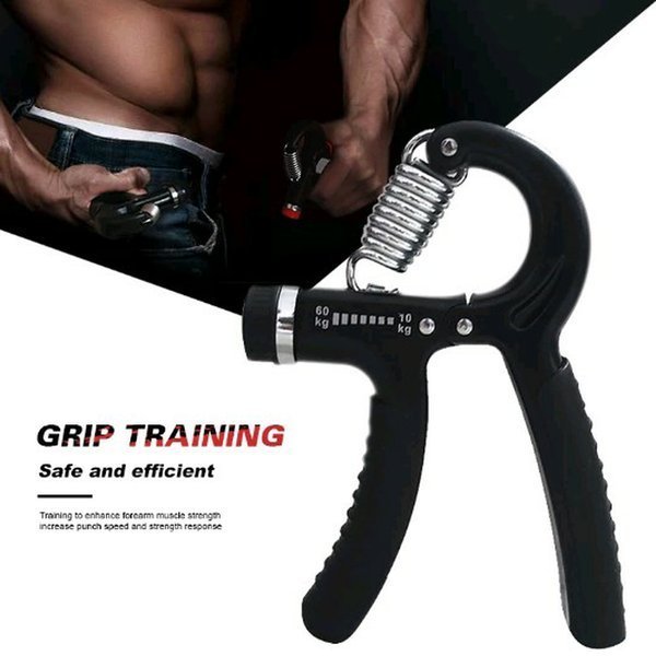 TaffSPORT Adjustable Hand Grip Olahraga Tangan 5-60kg - TPR Hand Grip Handgrip Alat Olahraga Tangan Penguat Otot Grip Training Exerciser Strength Trainer Latihan Jari Lengan Pergelangan Tangan Fitness Home Gym - Gambar 6