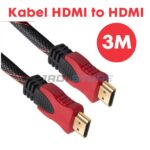 Kabel HDMI Serat Kabel HDMI Kabel HDMI to HDMI Laptop ke TV HDMI Cable 3 Meter 3M Kabel HDMI Male to Male Gold High Quality Kabel HDMI Laptop ke Proyektor TV Support Full HD 4K Transmission Stabil Aksesoris Komputer Multimedia 3 Meter