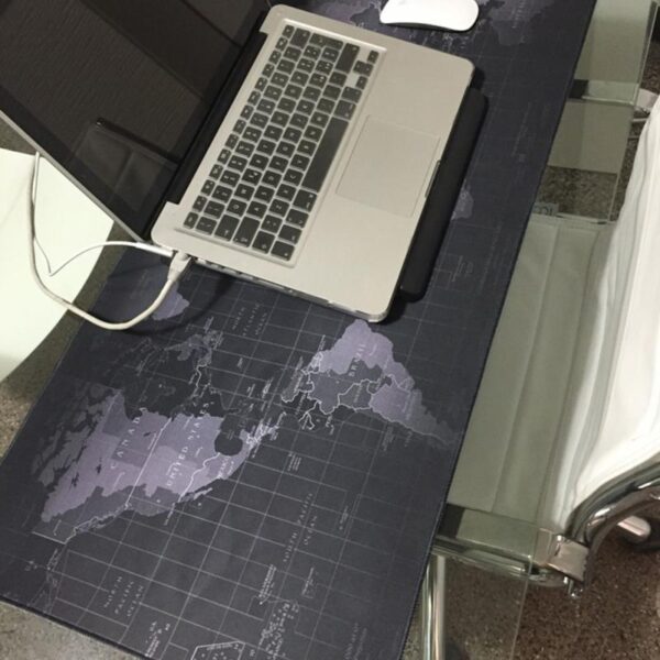 400 x 800 Mouse Pad Mousepad Gaming Desk Mat Motif Peta Dunia 400 x 800 mm 40 x 80cm - Gambar 3