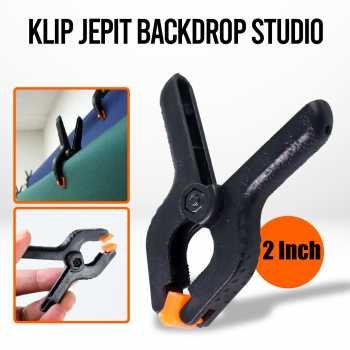 TaffSTUDIO PB-A06 Klip Jepit Backdrop 2 Inch Clamp Fotografi Studio Pegas Kuat Anti Slip Penjepit Kain Background Foto dengan Mulut Bergerigi Bukaan Maksimal 30mm Bahan Plastik untuk Stand Backdrop dan Papan Kayu Woodworking - Gambar 7