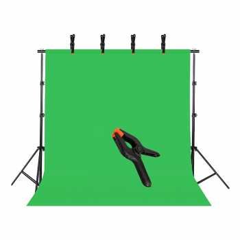 TaffSTUDIO PB-A06 Klip Jepit Backdrop 6 Inch Clamp Fotografi Studio Pegas Kuat Anti Slip Penjepit Kain Background Foto dengan Mulut Bergerigi Bukaan Maksimal 50mm Bahan Plastik untuk Tiang Stand Backdrop dan Papan Kayu Woodworking - Gambar 9