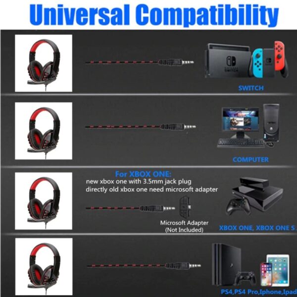 Headphone Gaming Headphone Gaming Murah Head Phone Gaming Head Phone Game Head Phone Gaming Murah Head Phone Gaming Bass - Gambar 3