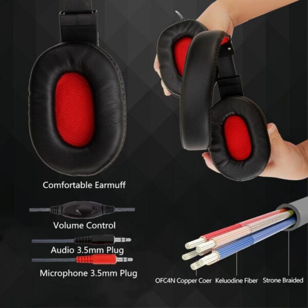 Headphone Gaming Headphone Gaming Murah Head Phone Gaming Head Phone Game Head Phone Gaming Murah Head Phone Gaming Bass - Gambar 5