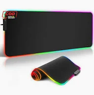 TaffGO RGB-01 Mouse Pad Gaming Besar LED RGB Mousepad XL Desk Mat 80x30cm Alas Mouse Komputer Laptop Anti Slip Mouse Pad RGB Nyala Lampu LED Gaming Setup Mousepad Tebal Halus Untuk Game - Gambar 10
