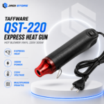 Taffware QST Express Heat Gun Hot Blower Vinyl 230V 300W - QST-220 Heat Gun Mini Portable Hot Air Blower 300W 230V Alat Pemanas Listrik Untuk Sticker Skotlet Vinyl DIY Kerajinan Sablon Cat Plastik Shrink Kemasan Elektrik Heat Gun Multifungsi