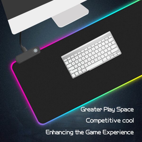 Mouse Pad Gaming Mouse Pad RGB Mouse Pad XL Mouse Pad Besar Mousepad Gaming Mousepad Gaming RGB - Gambar 5