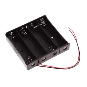 4 Slot Battery Holder Case Kotak Dudukan Baterai AA 4 Slot dengan Kabel Tempat Batre A2 Plastik untuk DIY Elektronik Mainan Proyek Arduino Tempat Battery Box Praktis Koneksi Stabil Mudah Dipasang - Gambar 3