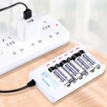 Ces Baterai 6 Slot Charger Baterai AA A2 Charger Baterai AAA A3 Charger Baterai 6 slot for AA AAA Ni-MH Ni-CD