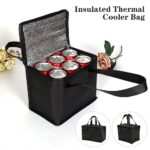 28 x 14 x 17 TaffHOME Tas Pendingin Makanan Cooler Bag Thermal Insulated Bag - S1524 Tas Pendingin Makanan Besar Portable Lunch Box Bag Tas Penyimpanan Bekal Minuman Dingin Panas Cooler Bag Lipat Anti Bocor Tas Thermal Piknik Kantor Sekolah Traveling Outdoor