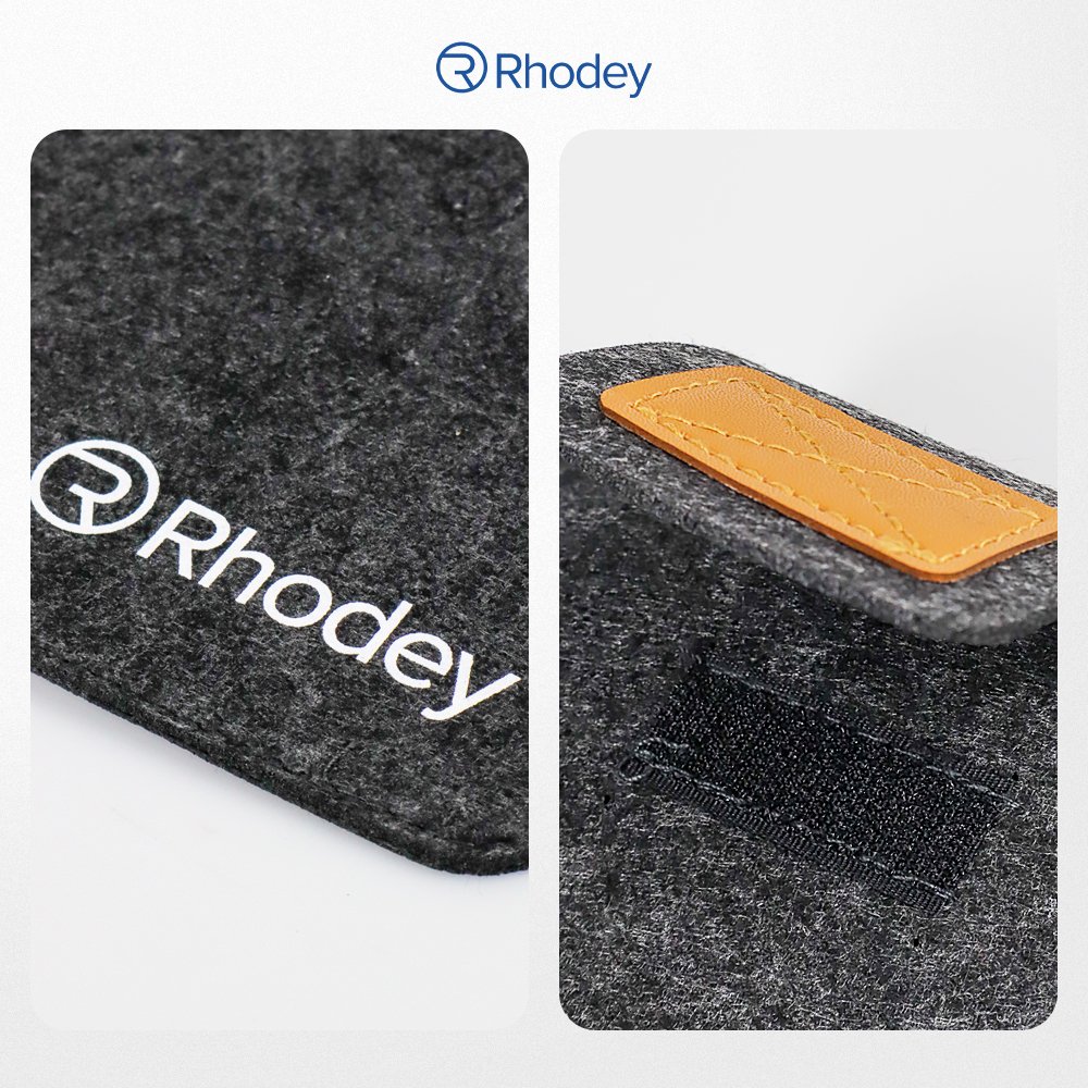 Rhodey DA98 Sleeve Case Laptop 15 Inch Tas Pelindung Notebook Wool Felt Soft Lining untuk MacBook Laptop Tablet Cover Proteksi Device Carrying Bag Layer Tambahan Tas Backpack Ukuran 11 13 15 Inch - Gambar 5