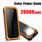 Powerbank Solar Power Bank Solar Tenaga Surya Powerbank Tenaga Matahari 20000mAh Dual Port