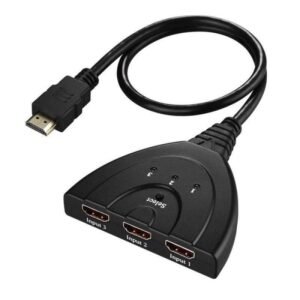 HDMI Switcher 3 Port 3 in 1 Out Kabel Konverter Hub Selector Pembagi HDMI Laptop PS4 STB TV Box ke TV LED Monitor Proyektor Sambungan Pindah Layar Praktis Otomatis Full HD 1080P Kualitas Gambar Jernih Stabil Plug and Play High Quality Awet Kuat - Gambar 3