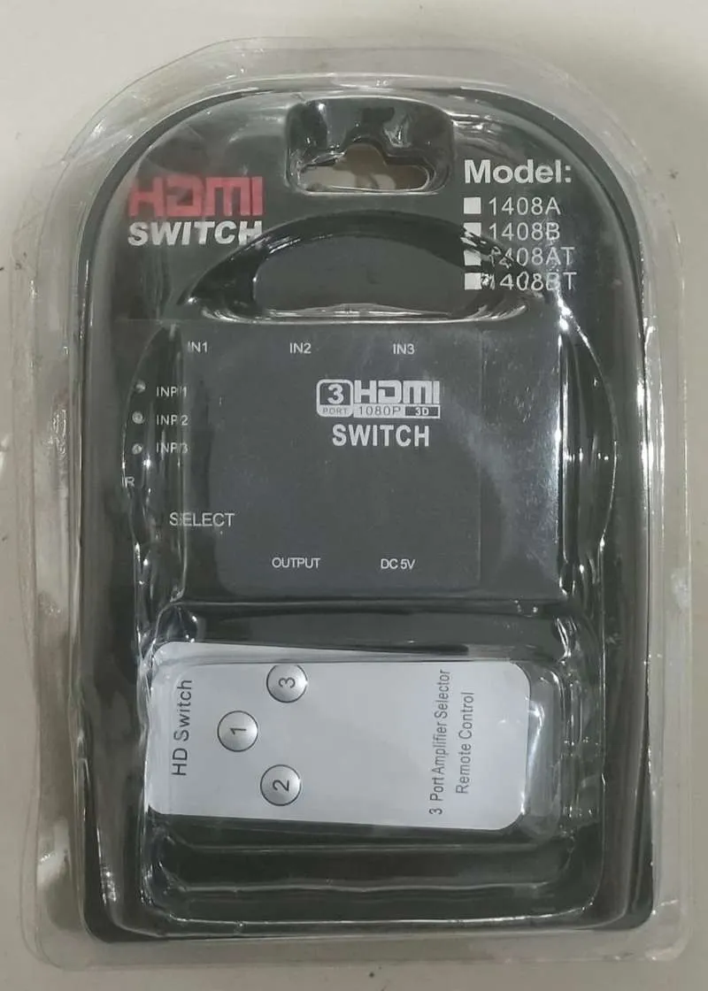 HDMI Switch 3 Port 3 in 1 Out Full HD 1080P dengan Remote Control Switcher Selector Hub untuk Laptop PC PS3 PS4 STB TV Box DVD Player Xbox ke TV LED Monitor Proyektor Plug and Play Tanpa Power - Gambar 3