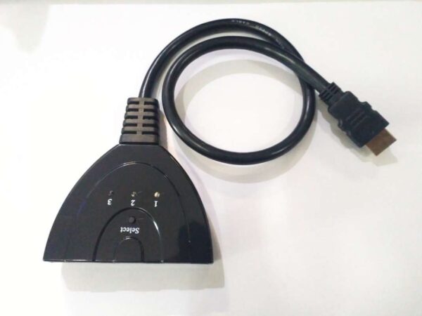 Kabel HDMI Switcher 3 Port HDMI Switch Kabel HDMI Switch 3 Input 1 Output - Gambar 2
