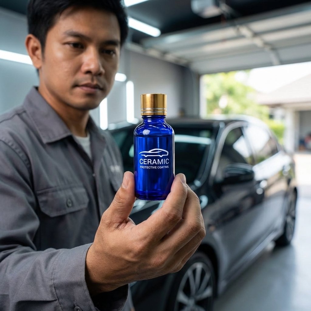 PROCOAT P9H Auto Ceramic Coating Mobil Motor 9H 30ml Cairan Poles Body Anti Scratch Anti Gores Hydrophobic Nano Glass Pelindung Cat Kendaraan Tahan Panas untuk Perawatan dan Proteksi Permukaan Body Mobil - Gambar 5