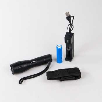TaffLED Senter LED Flashlight Cree XM-P50 E17 8000 Lumens Baterai 18650 Charger 5 Mode Cahaya High Medium Low Strobe SOS Jangkauan 200-500M Aluminium Alloy untuk Outdoor Camping Hiking Rumah dan Kondisi Darurat - Gambar 5