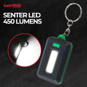 TaffLED Senter LED COB Model Kunci Mobil 450 Lumens ZK20 Green - Gambar 7