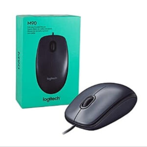 LOGITECH M90 Mouse Kabel USB Optical Original Garansi Resmi - Mouse Komputer Laptop PC Wired Presisi Tinggi 1000 DPI - Mouse Kantor Kerja Sekolah Murah Awet Tahan Lama Desain Ambidextrous Nyaman Digunakan Plug and Play Papan Ketik Pendamping Hitam Logitek - Gambar 3