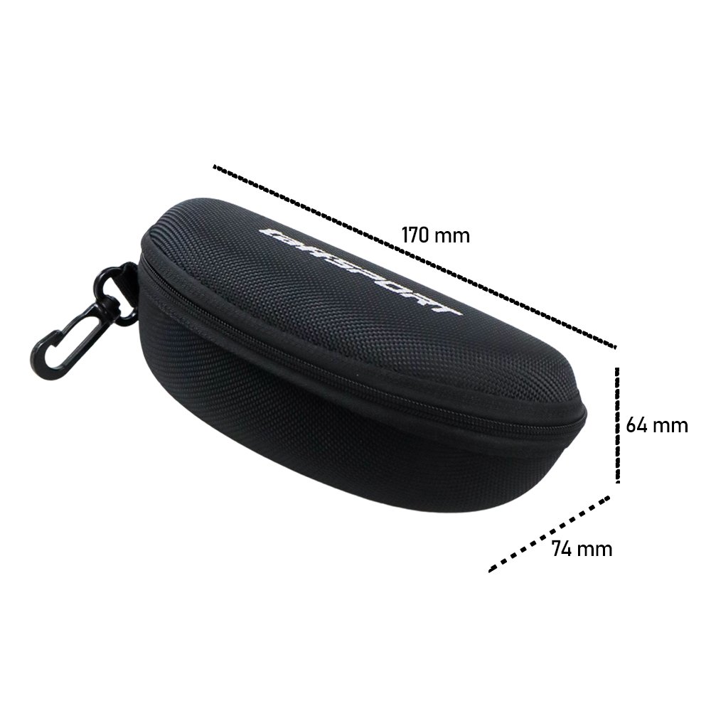TaffSPORT Kotak Kacamata EVA Hardcase Waterproof, Tempat Kaca Mata Pelindung Keras Anti Air untuk Menyimpan Kacamata, Case Kokoh Tidak Mudah Penyok, Dimensi 167 x 77 x 64 mm untuk Harian - Gambar 6