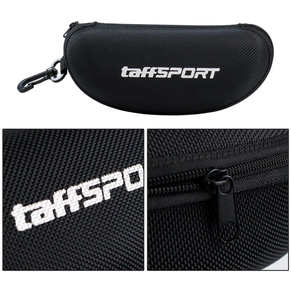 TaffSPORT Kotak Kacamata EVA Hardcase Waterproof, Tempat Kaca Mata Pelindung Keras Anti Air untuk Menyimpan Kacamata, Case Kokoh Tidak Mudah Penyok, Dimensi 167 x 77 x 64 mm untuk Harian - Gambar 4