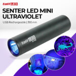 TaffLED Senter LED Mini Ultraviolet UV Light USB Rechargeable 395nm - UV-395 Senter UV Rechargeable Portable Senter LED Mini UV 395nm Senter Deteksi Uang Kucing Anjing Noda Cairan Senter Ultraviolet Mini Cas USB Senter LED UV Light Mini Rechargeable