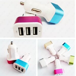 Charger Mobil 3 Port USB Car Charger 3 Port USB Car Saver 3 Port Charger Mobil - Gambar 4