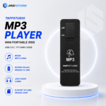 TaffSTUDIO MP3 Player Mini Portable IRS9 USB 2.0 TF Card 32GB, Pemutar Musik Digital MP3 WMA dengan Baterai 80mAh hingga 10 Jam, Headphone Jack 3.5mm, Ringkas dan Praktis untuk Aktivitas Harian