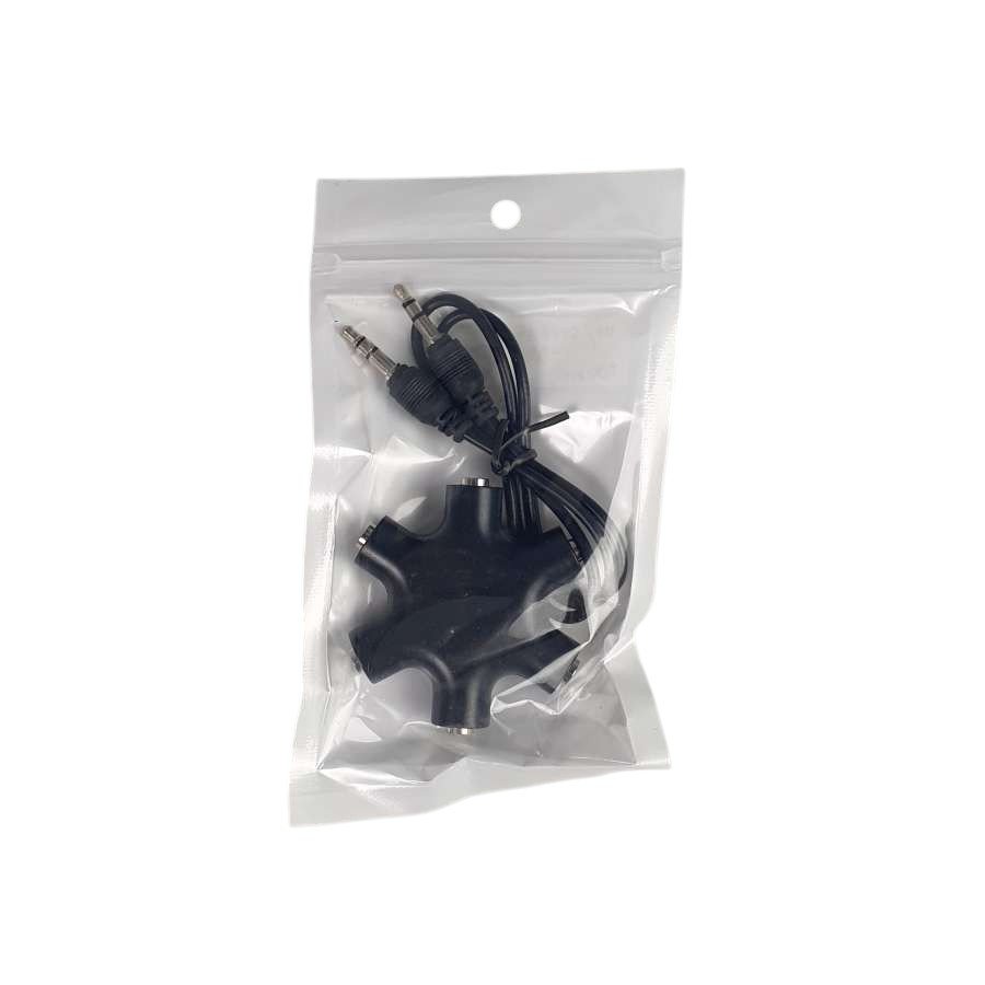 ALLOYSEED JLT108 Audio Splitter 6 Way Port 3.5mm Male to 5 Female Jack Adapter Earphone Headset untuk 1 Input ke 5 Output atau 5 Input ke 1 Output Audio Sharing Musik dan Mix Sound Praktis Ringkas - Gambar 8