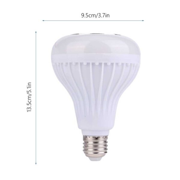 Lampu LED Speaker Bluetooth LED RGB E27 12W dengan Bluetooth Speaker Lampu LED RGB 12w Speaker Bohlam LED RGB 12w Speaker - Gambar 7