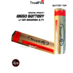 TrustFire Baterai Rechargeable 18650 Li-Ion 3.7V 6000mAh Top Button BRC – 1 PCS Battery 18650 untuk Senter Kepala Senter LED Rechargeable Powerbank Lampu Outdoor Lithium Ion High Capacity Durable Longlife