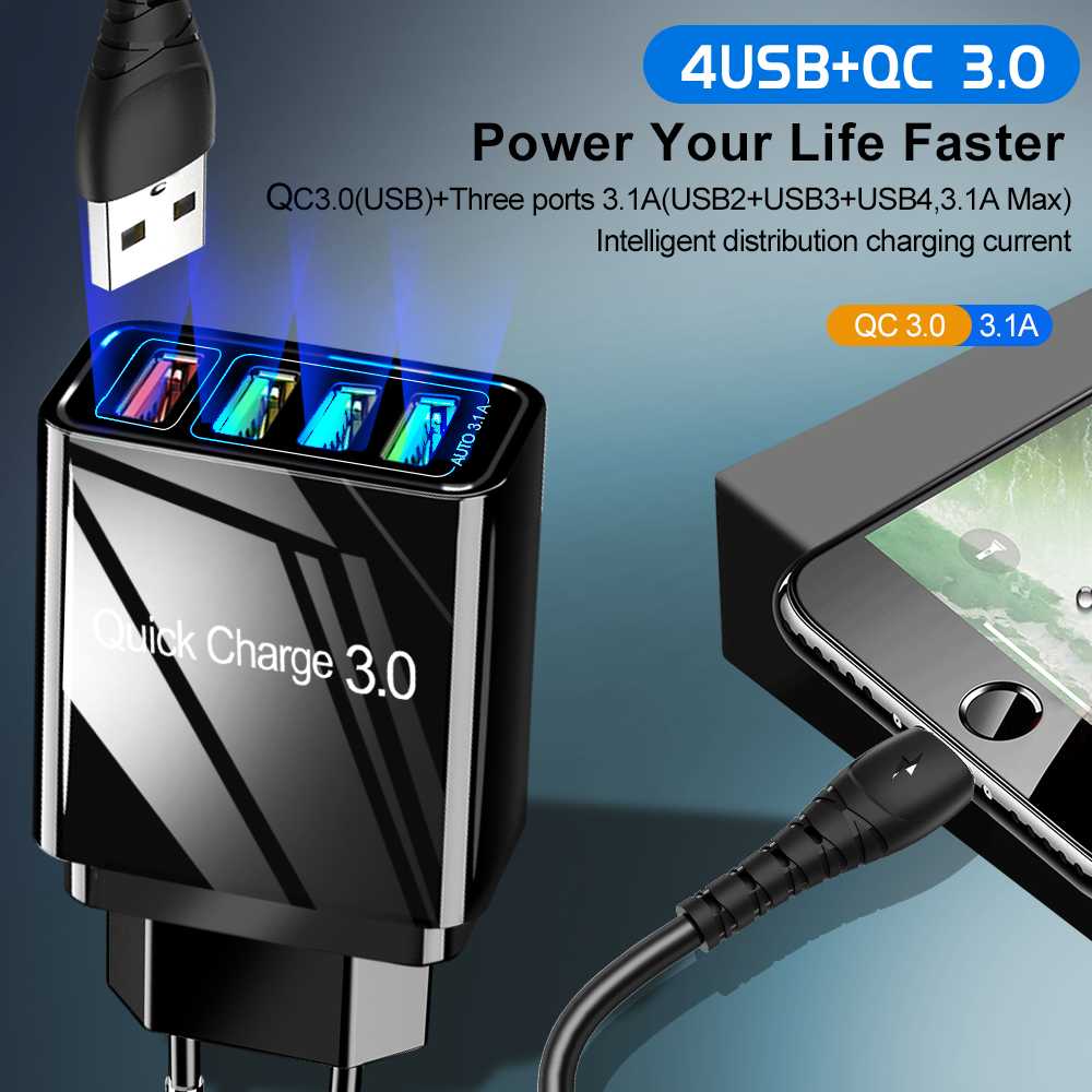 Adaptor Charger Batok Charger Kepala Charger Kepala Charger USB Fast ...