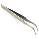 LAIWANG Pinset Siku Stainless Steel Laboratorium TS-15 Silver Pinset Bengkok Anti Karat Pinset Benang Pingset Benang Pinset Presisi Alat Laboratorium Medis Elektronik Perawatan