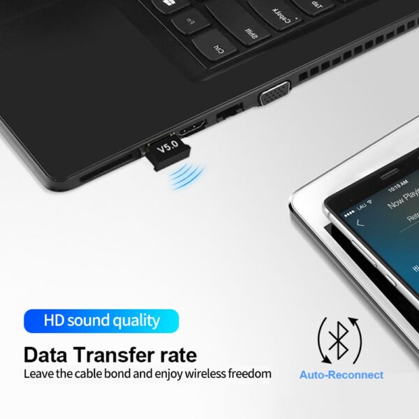 Bluetooth Receiver Bluetooth Dongle 5.0 Bluetooth Dongle PC Bluetooth Dongle USB Bluetooth Dongle Receiver Bluetooht 5.0 ReceiverBluetooth Receiver Bluetooth Dongle 5.0 Bluetooth Dongle PC Bluetooth Dongle USB Bluetooth Dongle Receiver Bluetooht 5.0 Receiver - Gambar 2