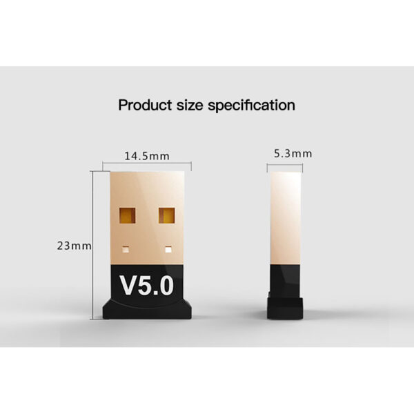 Bluetooth Receiver Bluetooth Dongle 5.0 Bluetooth Dongle PC Bluetooth Dongle USB Bluetooth Dongle Receiver Bluetooht 5.0 ReceiverBluetooth Receiver Bluetooth Dongle 5.0 Bluetooth Dongle PC Bluetooth Dongle USB Bluetooth Dongle Receiver Bluetooht 5.0 Receiver - Gambar 3
