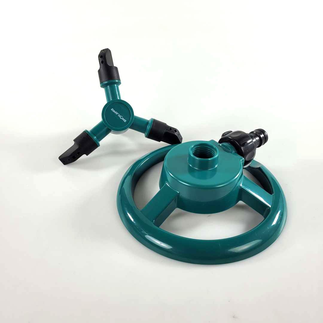 TaffHOME Water Sprinkler Kecil YY1079 Alat Penyiram Tanaman 360 Derajat 3 Batang 12 Nozzle Sprinkler Taman Putar Selang 1/2 Inch Spray Air 8-10m untuk Kebun Halaman Rumah dan Area Hijau - Gambar 8