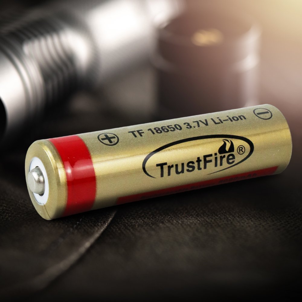 TrustFire BRC18650 Baterai Rechargeable 18650 Li-Ion 3.7V 6000mAh 1PC Golden Button Top untuk Senter Kipas Mini dan Peralatan Elektronik yang Menggunakan Baterai 18650 Baterai Isi Ulang Tahan Lama Berkualitas - Gambar 6