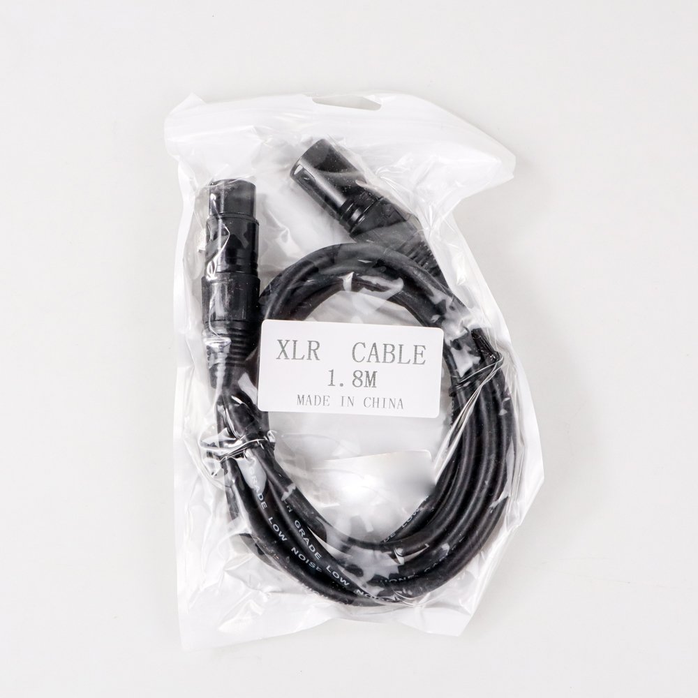 TaffSTUDIO BOF30 Kabel XLR Male to Female 1.8M OFC Microphone Karaoke Shielded Anti Noise - Kabel Mic 3 Pin untuk Mixer Amplifier Soundcard Speaker Recording Studio Panggung Audio Profesional Suara Jernih Tahan Lama Black - Gambar 5