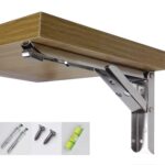 12 inch Engsel Siku Meja Bracket Engsel Siku Stainless Steel Load 65kg 10 Inch 2 PCS