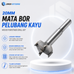 20mm Mata Bor Pelubang Kayu Mata Bor Pelubang Papan Mata Bor Lubang Kayu Bor Lubang Kayu Alat Pembuat Lubang Kayu Alat Lubang Papan Mata Bor Pelubang Kayu Wood Forstner Drill Bit