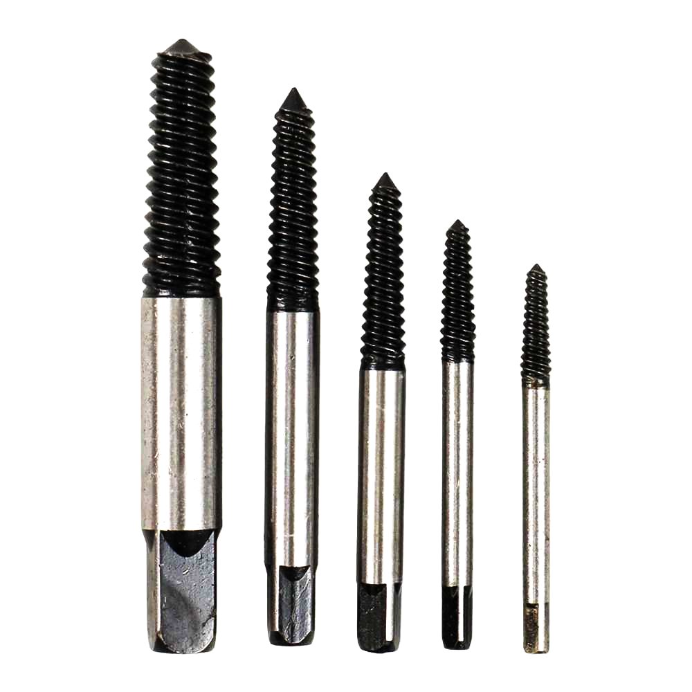 Taffware TL00170 Mata Bor Pembuka Baut Rusak 5in1 Screw Extractor Broken Screw Remover HSS, Alat Buka Baut Dol dan Baut Macet untuk Bor, Ukuran 1/8 hingga 9/16 Inch, Storage Box Praktis - Gambar 8