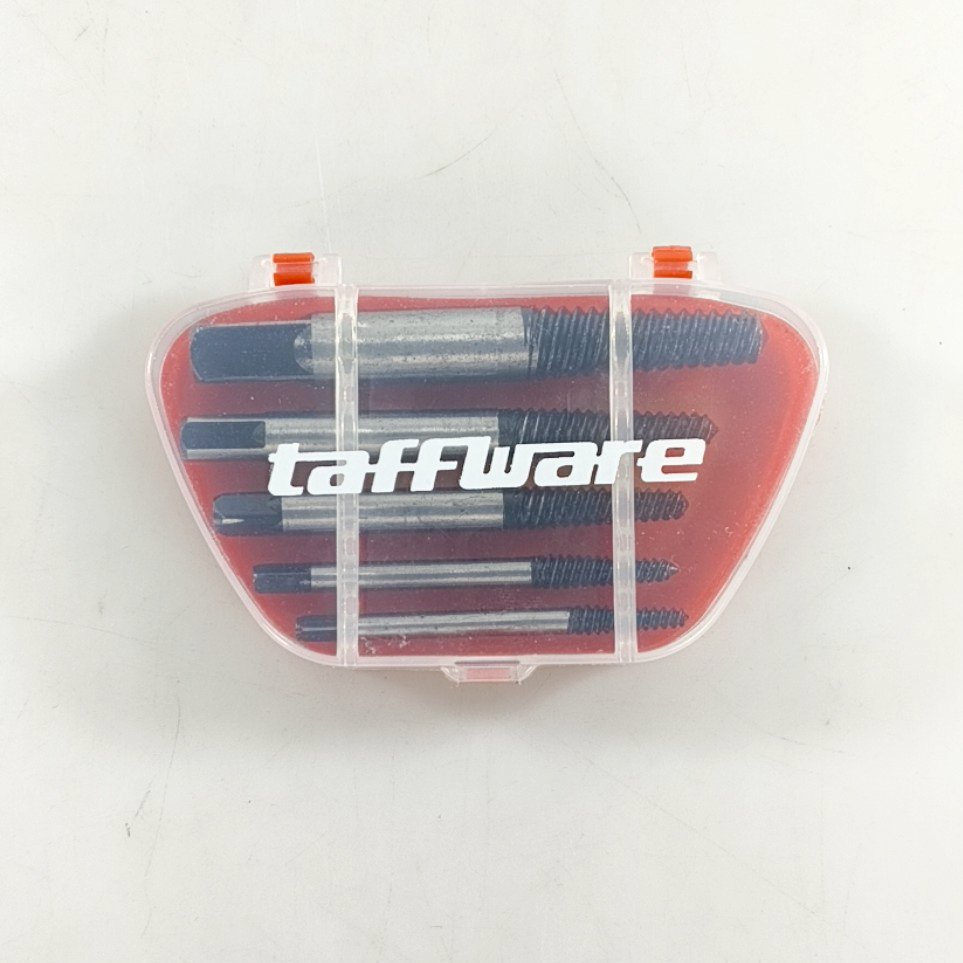 Taffware TL00170 Mata Bor Pembuka Baut Rusak 5in1 Screw Extractor Broken Screw Remover HSS, Alat Buka Baut Dol dan Baut Macet untuk Bor, Ukuran 1/8 hingga 9/16 Inch, Storage Box Praktis - Gambar 9