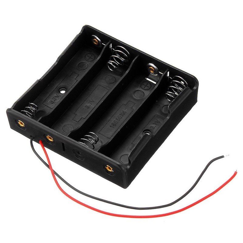 Holder Baterai 18650 4 Slot Dudukan Tempat Baterai Lithium dengan Kabel untuk DIY Elektronik Arduino Lampu LED Power Bank Robotik Koneksi Stabil Material Kokoh Mudah Dipasang - Gambar 3