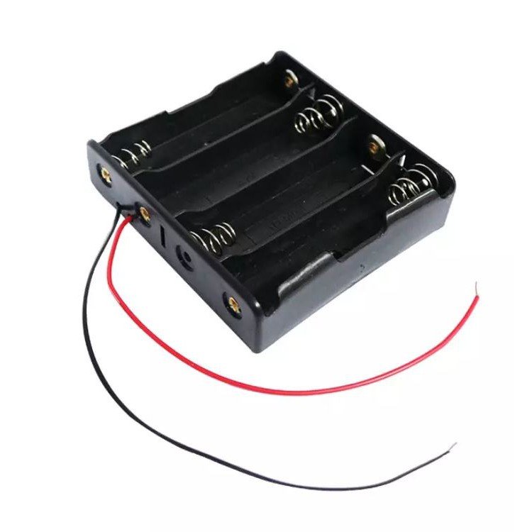 Holder Baterai 18650 4 Slot Dudukan Tempat Baterai Lithium dengan Kabel untuk DIY Elektronik Arduino Lampu LED Power Bank Robotik Koneksi Stabil Material Kokoh Mudah Dipasang - Gambar 4