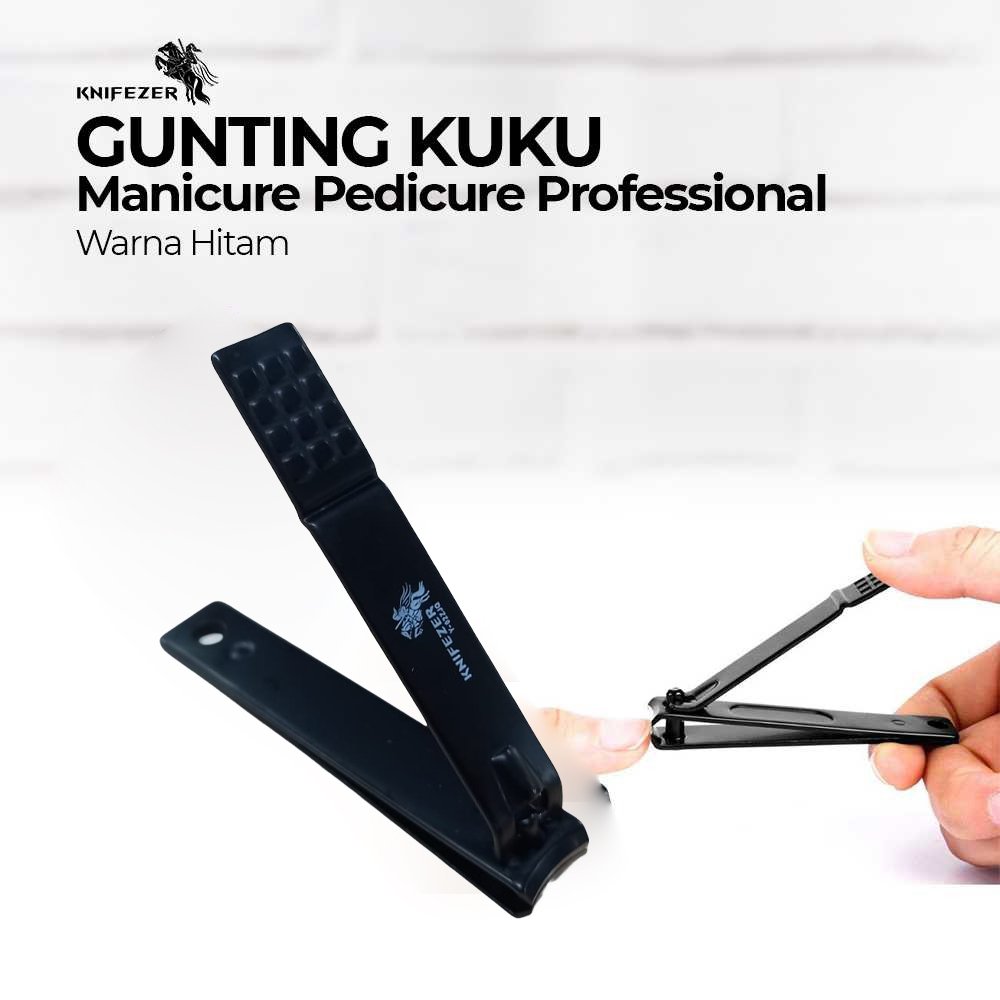 KNIFEZER Y-02ZJQ Gunting Kuku Manicure Pedicure Professional Stainless Steel Black, Pemotong Kuku Dewasa dengan Kepala Putar, Pisau Tajam, Handle Anti Slip untuk Memotong Kuku dalam Berbagai Posisi, Mudah Digunakan - Gambar 11