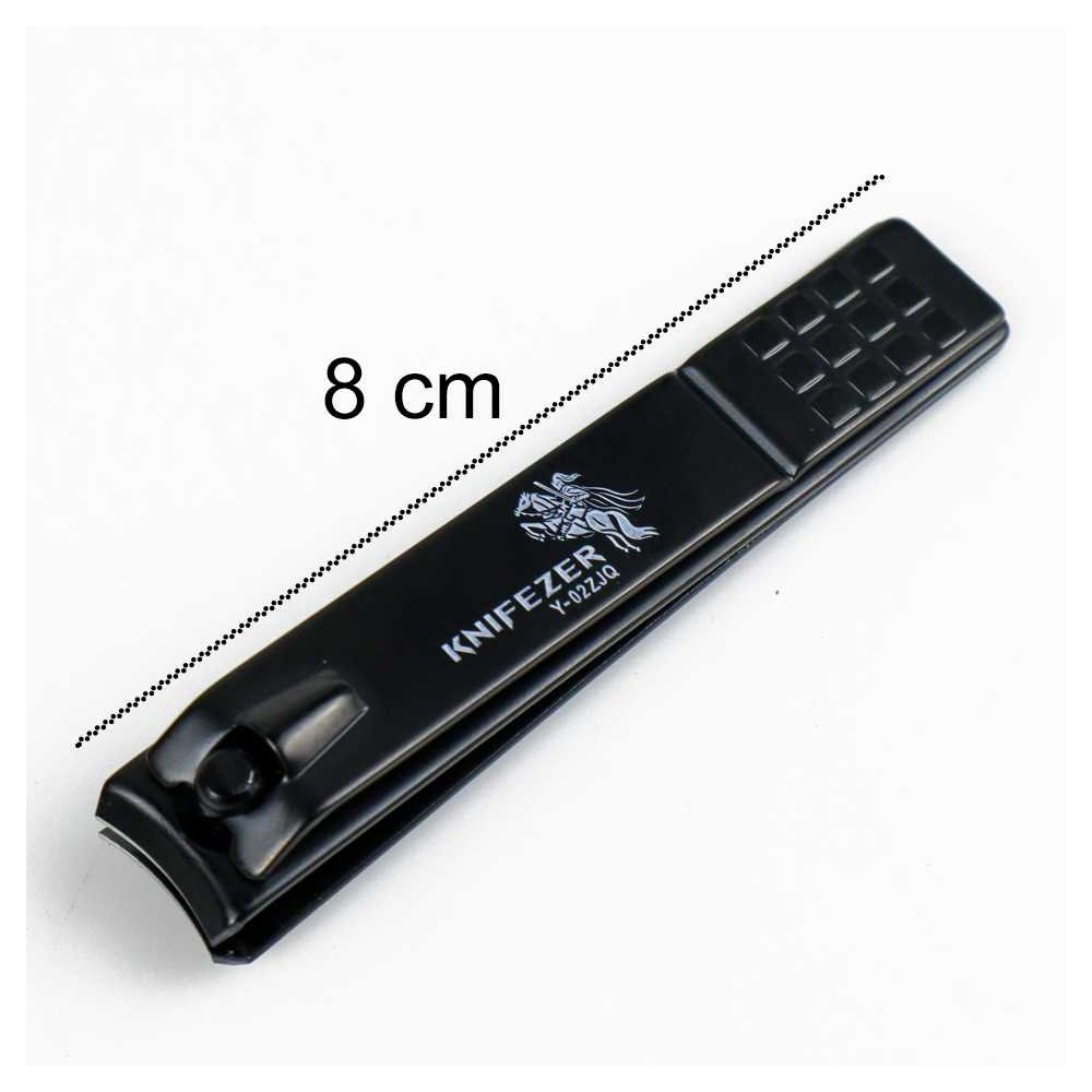 KNIFEZER Y-02ZJQ Gunting Kuku Manicure Pedicure Professional Stainless Steel Black, Pemotong Kuku Dewasa dengan Kepala Putar, Pisau Tajam, Handle Anti Slip untuk Memotong Kuku dalam Berbagai Posisi, Mudah Digunakan - Gambar 12