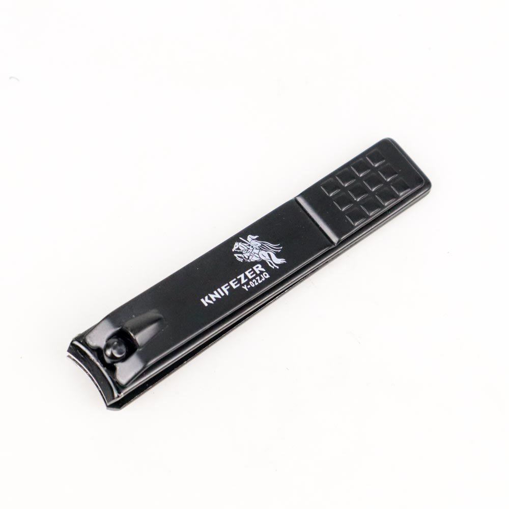 KNIFEZER Y-02ZJQ Gunting Kuku Manicure Pedicure Professional Stainless Steel Black, Pemotong Kuku Dewasa dengan Kepala Putar, Pisau Tajam, Handle Anti Slip untuk Memotong Kuku dalam Berbagai Posisi, Mudah Digunakan - Gambar 8