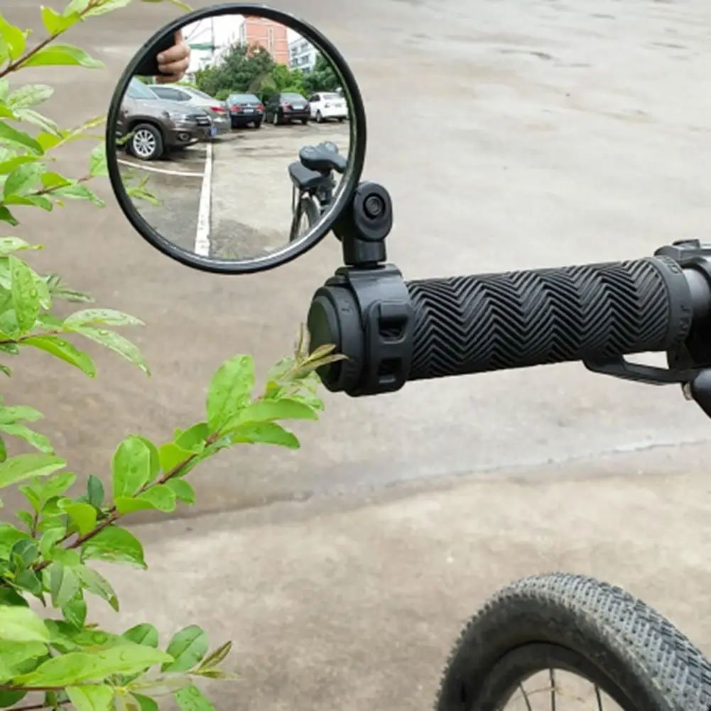 TaffSPORT Kaca Spion Sepeda 1PCS Bike Blindspot Rearview 360 Derajat untuk Sepeda Gunung MTB Sepeda Lipat dan Sepeda Anak Spion Belakang Adjustable Handlebar 15-35mm Diameter Mirror 8cm - Gambar 7
