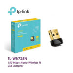 TP-LINK TL-WN725N USB WiFi Adapter Dongle 150Mbps - Alat Penangkap Sinyal WiFi Receiver PC Komputer Laptop - Wireless Card Nano Desain Plug & Play Stabil - Solusi Internet Wireless Desktop USB WiFi Dongle Original Resmi TP Link TL WN725N Murah Awet